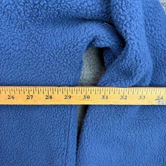 Levi's Men's Blue Fleece Relaxed Fit Quarter‎ Zip Hoodie Sweatshirt XXL - Picture 4 of 8